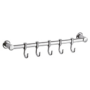 Планка с крючками для полотенец D-Lin D201851-5, хром