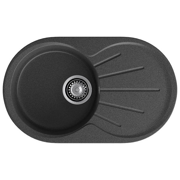 Кухонная мойка GranFest RONDO 750L, графит