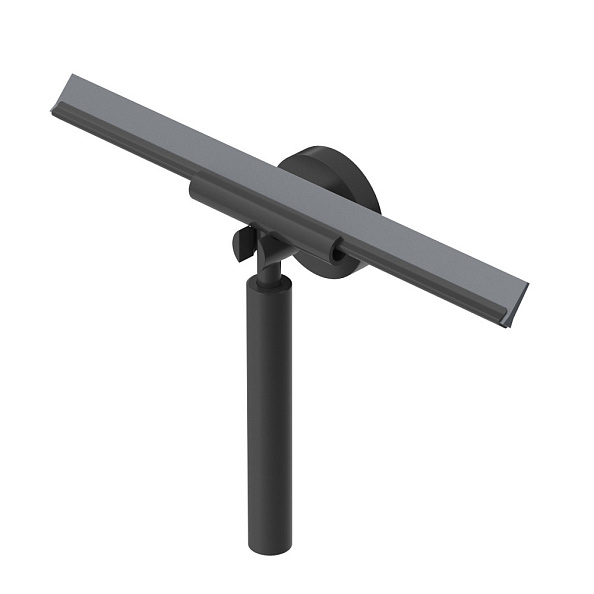 Скребок-водосгон для душевой шторки Cezares Relax, черный матовый (RELAX-SV-NOP)