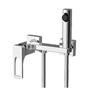 Смеситель Splenka S55.51 с гигиеническим душем настенный , хром