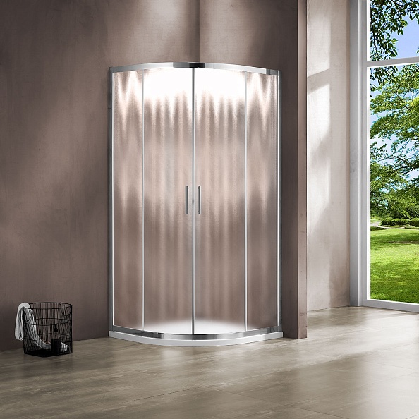 Душевой уголок Vincea Garda (VSQ-1G900CH) 900х900 мм, хром, стекло шиншилла