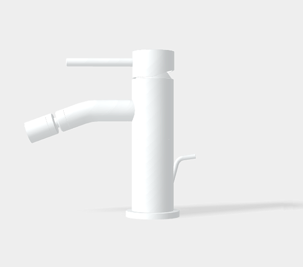 Смеситель для биде Fima Carlo Frattini Spillo Up, белый матовый (F3032XSBS)