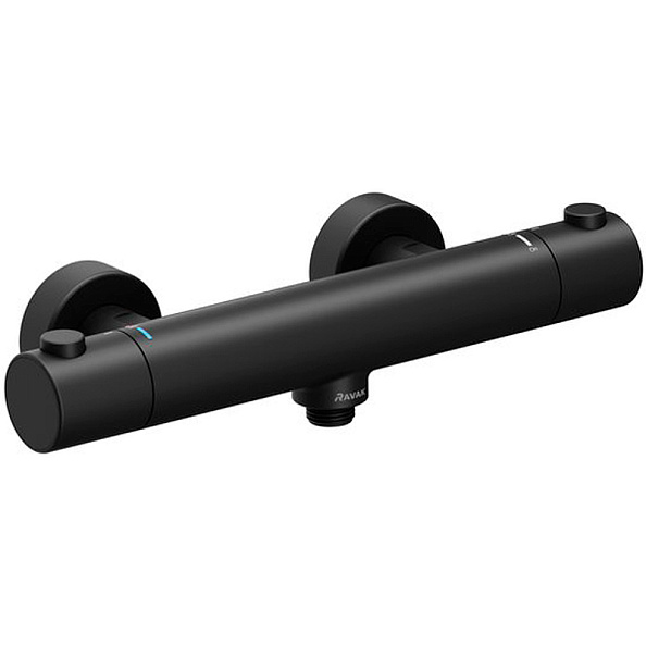 Смеситель настенный термостатический для душа без гарнитуры Ravak PU 033.20/150 черный