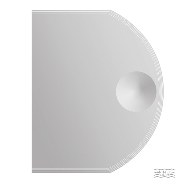 Зеркало с увеличительным зеркалом и LED подсветкой Cezares, 60x80 (45029)