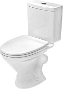 1.WH30.2.141 ЛИГА унитаз-компакт, диагон.выпуск, 2 режима, метал.крепление