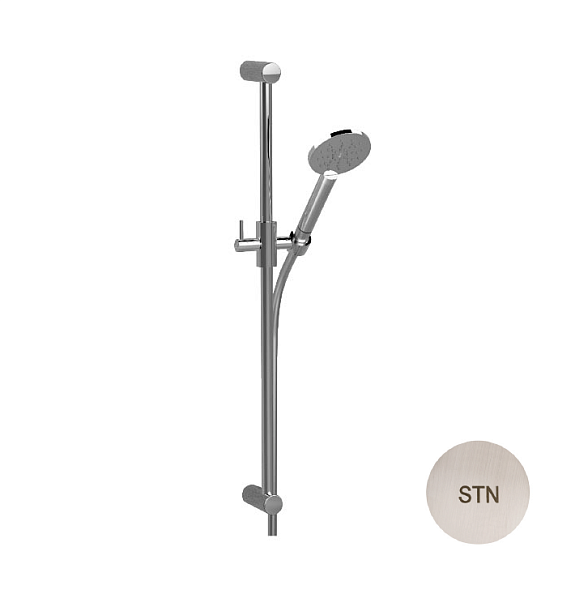 Душевой гарнитур Carimali 90 с изгибом, матовый никель (85905-STN)