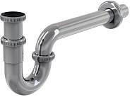 Сифон для умывальника U-образный хром