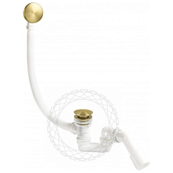 Слив-перелив (автомат, 90 см.) FILARETE FL90MG, матовое золото