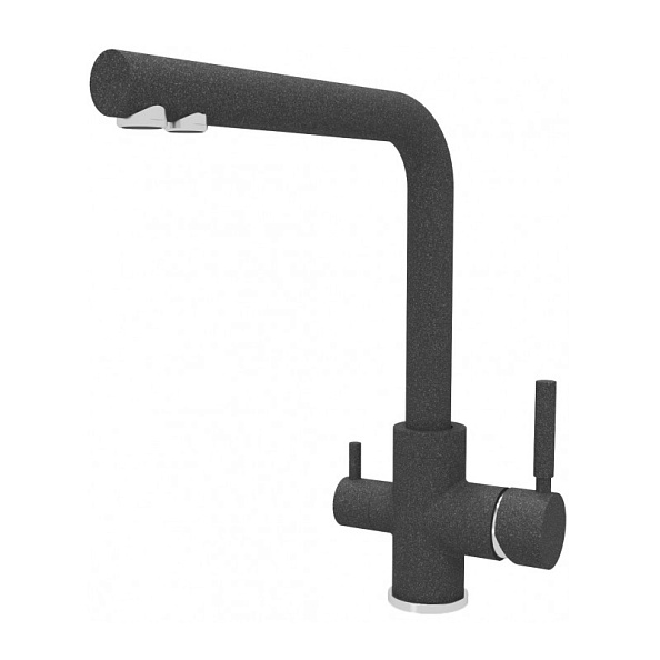 Смеситель для кухни с подключением фильтра Dr. Gans Акцент 339.06H.2123.407, черный
