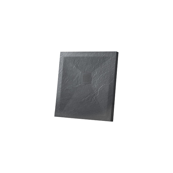 Поддон для душа из искусственного камня Vincea (VST-4SR9090A), 900х900х25 мм, антрацит