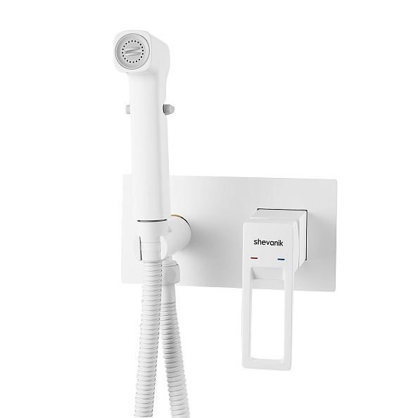 Гигиенический душ со смесителем Shevanik S6805C, белый
