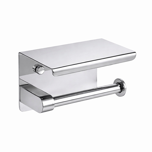 Держатель для туалетной бумаги с полочкой Maretti PB51P113, хром