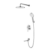 Душевая система Splenka S222.27.05 для ванны и душа встраиваемая на 3 режима поворотный излив 20 см,