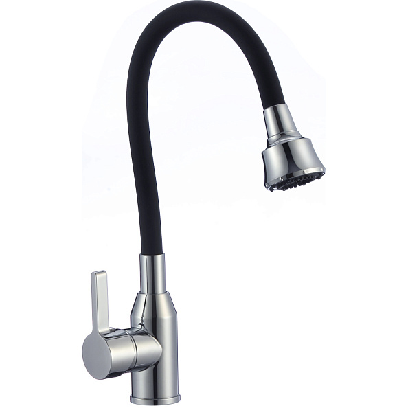Смеситель для кухни с гибким изливом и режимом душ Fmark FS8266A-01, хром