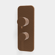 Смеситель для душа Fima Carlo Frattini Snap, на 2/3 потребителя, бронза брашированная янтарная (F3119X6ZS)