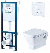 1.WH30.2.463 НЕО ПЭК (подвес. унитаз с сиденьем soft close, инсталляция, панель бел. цвета)