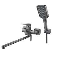 Смеситель для ванны Shevanik S9922T, оружейная сталь