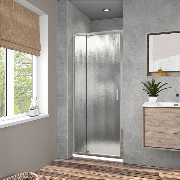 Душевая дверь Vincea Intra (VDP-1I7080CH) 700/800х1900 мм, хром, стекло шиншилла