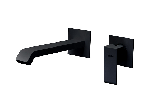 Смеситель для раковины Cezares Porta, черный матовый (PORTA-BLI2-NOP)