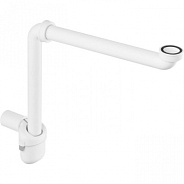 804688 Cифон для раковины пластиковый с гидрозатвором, горизонт. отвод, рег высота 1 1/4 х 32 (адаптер 40), Model 5634.15 (замена 570323)