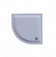 Поддон акриловый, 1/4 круга, с ножками и съемной панелью. БЕЗ СИФОНА. 80*80*15