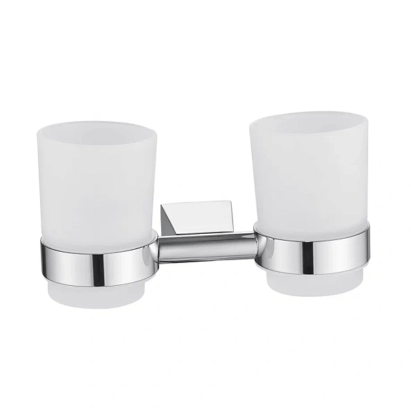 Стакан для ванной комнаты двойной Shevanik SG5722, хром