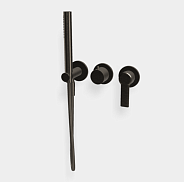 Смеситель для душа Fima Carlo Frattini Mast, на 2 потребителя, хром черный шлифованный (F3149WX8CS)