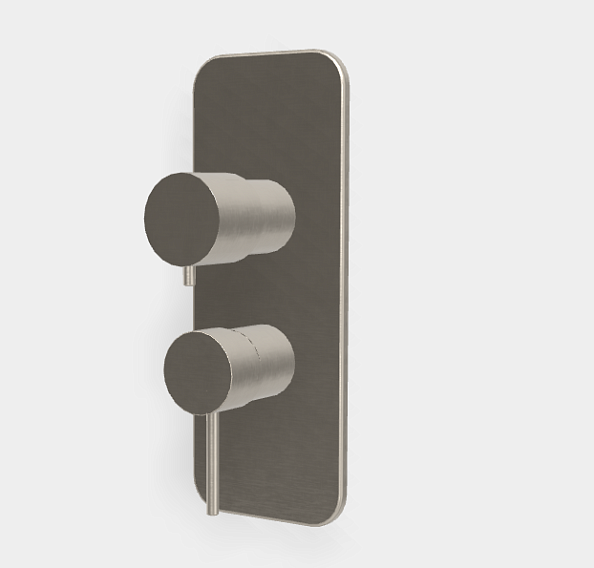 Смеситель для душа Fima Carlo Frattini Spillo Up, на 2/3 потребителя, никель брашированный (F3039X6SN)