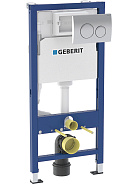 458.118.21.2 Инсталляция Geberit Duofix для подвесного унитаза, 112 см, со смывным бачком Delta 12 см, смывная клавиша Delta20 хром глянцевый