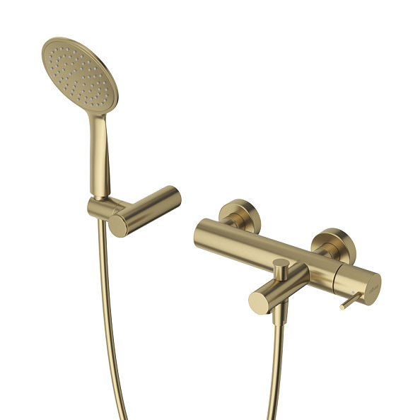 Смеситель для ванны и душа Cezares Leaf, Sunrise (LEAF-VD-L-SR)