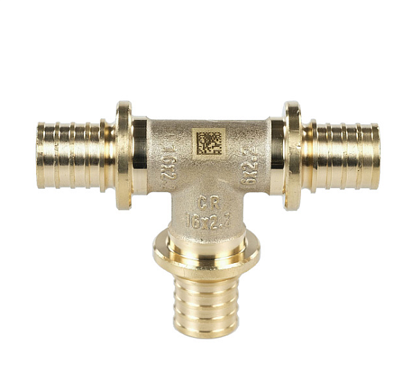 Тройник РЕХАУ равнопроходный 20-20-20, DZR латунь (MX) (11080321001)