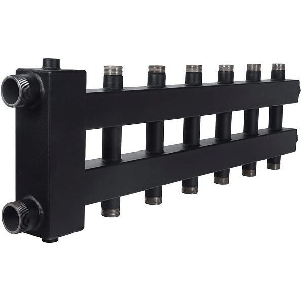 Коллектор Rommer (дублер компакт) с гидроразделителем на 3+3+1 контура до 85 кВт (RDG-0018-024037)