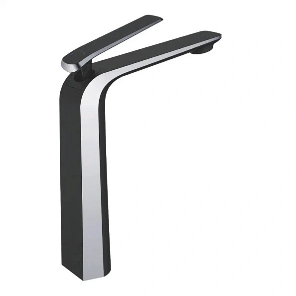 Смеситель для раковины высокий Rose R13H R1311H, черный