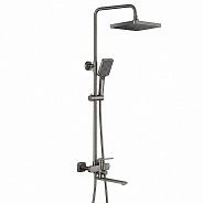 Душевая система FRAP F2462-9, оружейная сталь