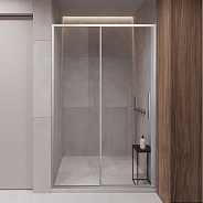 Душевая дверь Vincea Slim-U (VDS-2SU140CL) 1400х2000 мм, хром, стекло прозрачное