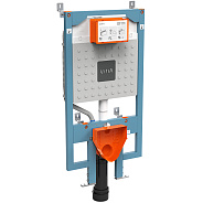 768-5800-01 V8 Cистема инсталляции для унитазов, 3/6 л, глубина установки 9–12 см. Все крепежи в комплекте (к стене и к полу)