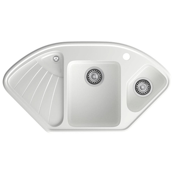 Кухонная мойка GranFest CORNER 1040E, иней
