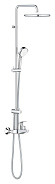 Душевая система со смесителем, с изливом Grohe Tempesta Cosmopolitan 250, хром / белый (26674000)