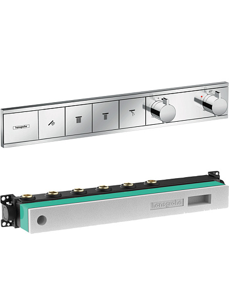 15382000S Set HG RainSelect термостатический смеситель для душа (15382000+15312180)