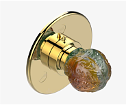 Вентиль THG Flore переключающий (дивертор), золото светлое (U5A F30 48M2SB)