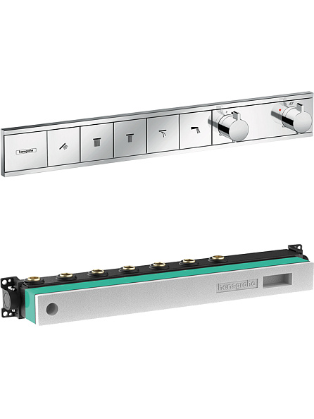 15384000S Set HG RainSelect термостатический смеситель для душа (15384000+15313180)