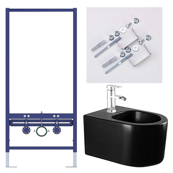 SET AQUATEK МИЯ-MB биде (рама AQUATEK INSB-0000001 + крепеж KKI-0000002 + биде AQ1004-MB)