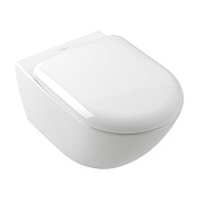 Чаша подвесного унитаза Villeroy & Boch Antao TwistFlush, CeramicPlus, Альпийский белый (4674T0R1)