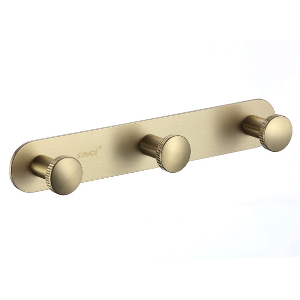 Планка с крючками (3 крючка) Savol S-002173C