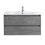 База под раковину подвесная BelBagno Kraft 900х500х460 мм, Cemento Grigio (KRAFT-900-2C-SO-CG)