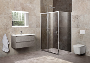 Душевой уголок BelBagno Unique 120x80x190 см, прямоугольный, хром (UNIQUE-AH-1-120/135-80-C-Cr)