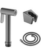 AQ2054BGM гигиенический ручной душ со шлангом 120 см и держателем, шлиф. черный хром