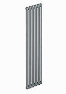 Трубчатый радиатор Rifar Tubog 2180/12 секций, с боковым подключением, цвет титан