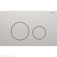 115.628.FW.1 Смывная клавиша Geberit Sigma40 для двойного смыва, круглая: Нерж.Сталь/Матовая