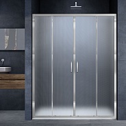 Душевая дверь Vincea Alpha (VDS-3AL2160MT) 1600х1900 мм, хром, стекло текстурное